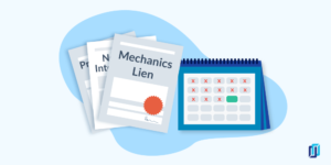 How long does a lien last? Lien paperwork with calendar illustration