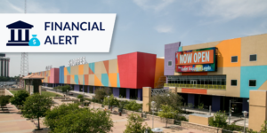 US-Mexico Border Laredo Outlet Mall with Financial Alert tag