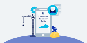 Illustration of phone showing Kentucky Contractor Licensing Guide