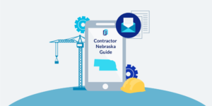Illustration of phone showing Nebraska Contractor Licensing Guide