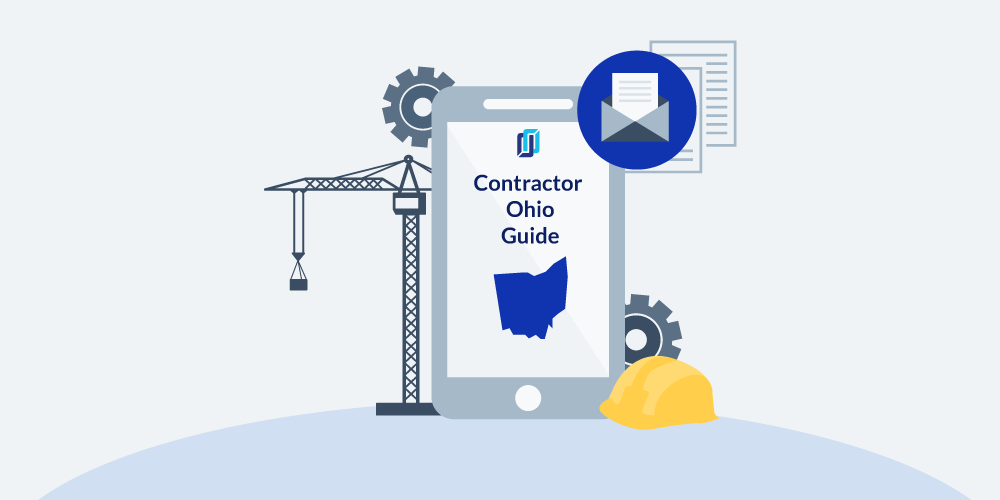 Illustration of phone showing Ohio Contractor Licensing Guide