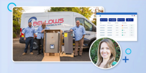 Photo of Bellows employees and Levelset software images