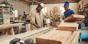 Photo of carpenters at work