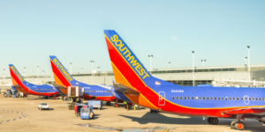 Photo of Southwest planes in an airport