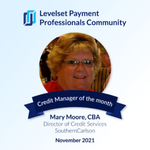 Credit Manager of the Month Mary Moore