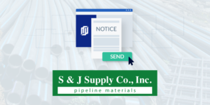S&J SupplyCo logo with Send a Notice illustration