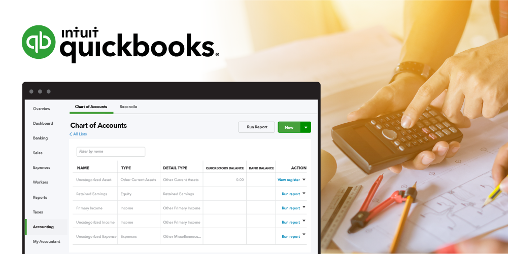 QuickBooks Chart of Accounts for Construction