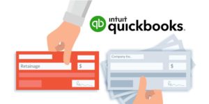 QuickBooks retainage receivable