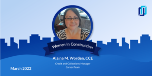 Headshot of Alaina Worden for Women in Construction Week 2022