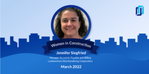 Headshot of Jennifer Siegfried Women in Construction Week 2022