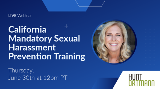 California Mandatory Training – Prevention of Sexual Harassment