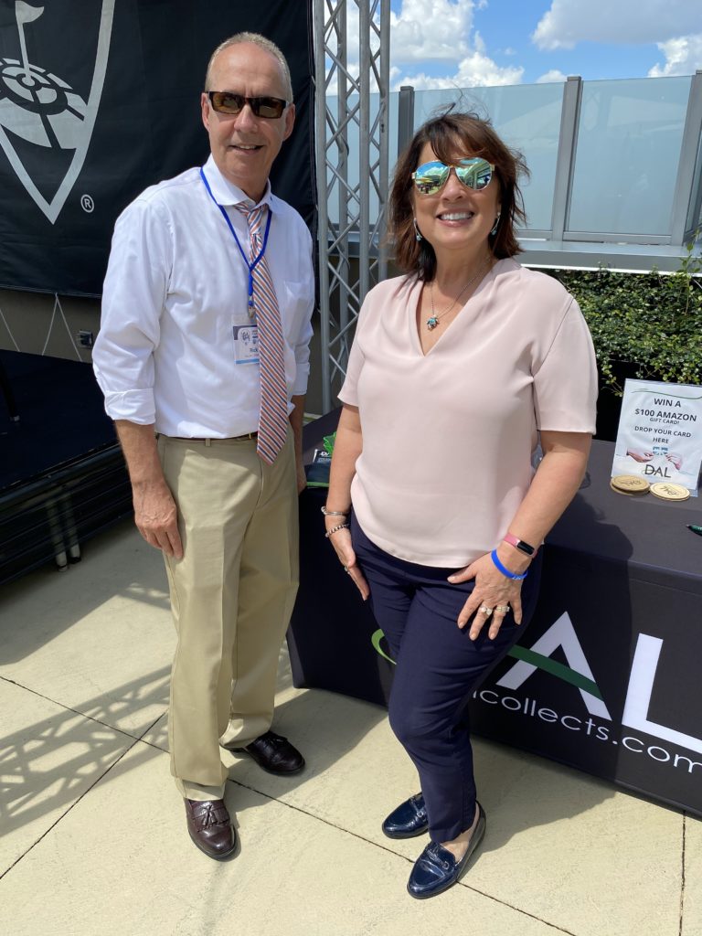 Rick Gabe of DAL, Inc and Thea Dudley at the Tampa Construction Credit Summit