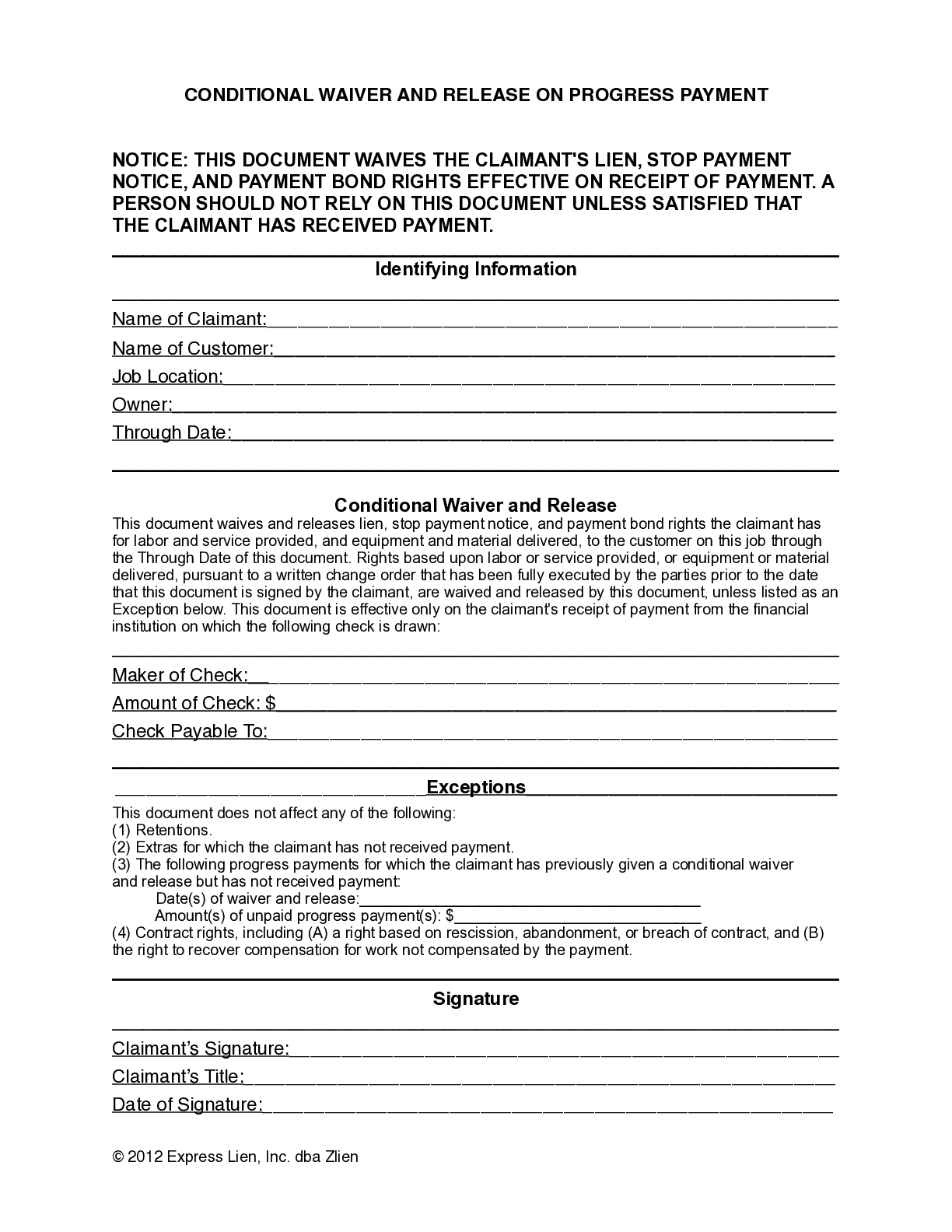 Alabama Partial Conditional Lien Waiver Form - free from